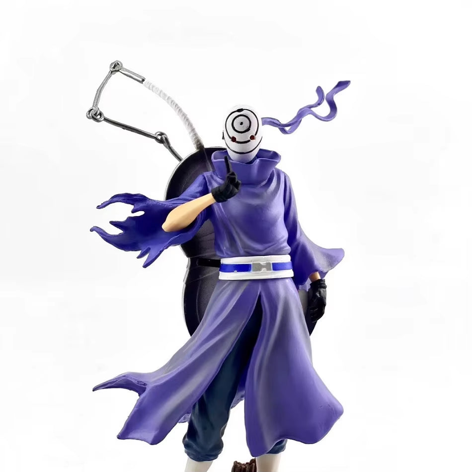 Naruto Anime Figure Uchiha Obito Action Figures Double Headed Statue PVC Collection Model Desktop Ornament Birthday Toys Gift