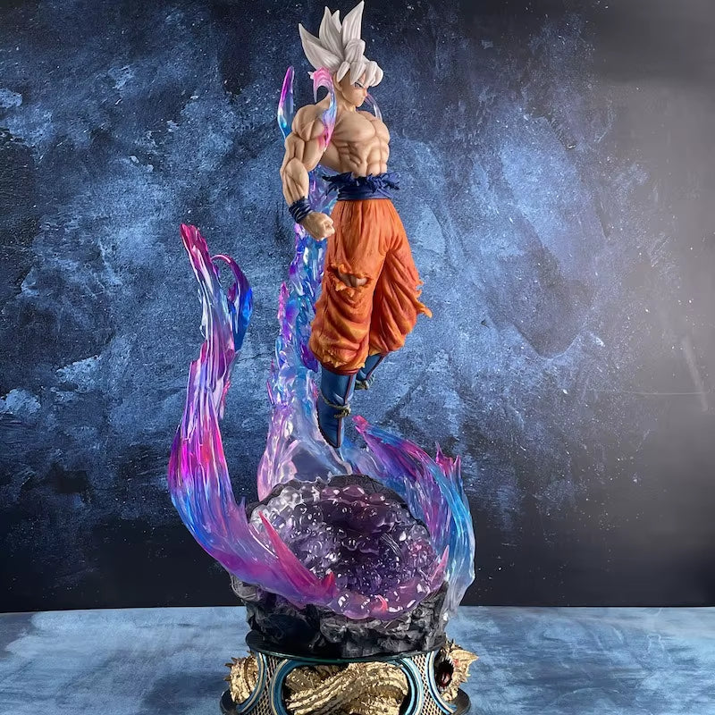 Dragon Ball Anime Figure 25Cm Son Goku Ultra Instinct Super Saiyan Figurine Statue Pvc Statue Model Ornament Collection Toy Gift