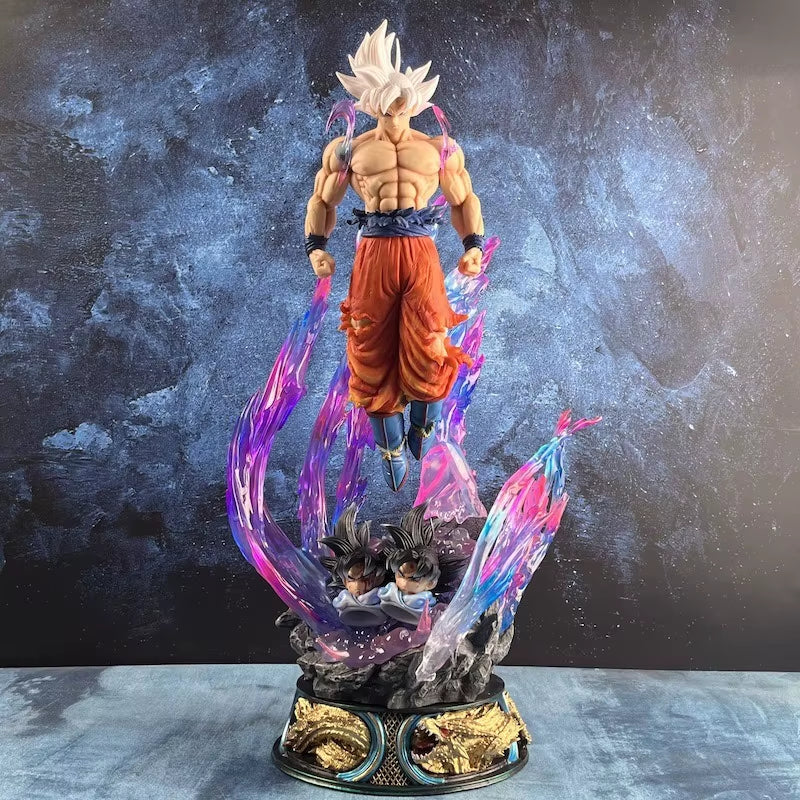 Dragon Ball Anime Figure 25Cm Son Goku Ultra Instinct Super Saiyan Figurine Statue Pvc Statue Model Ornament Collection Toy Gift