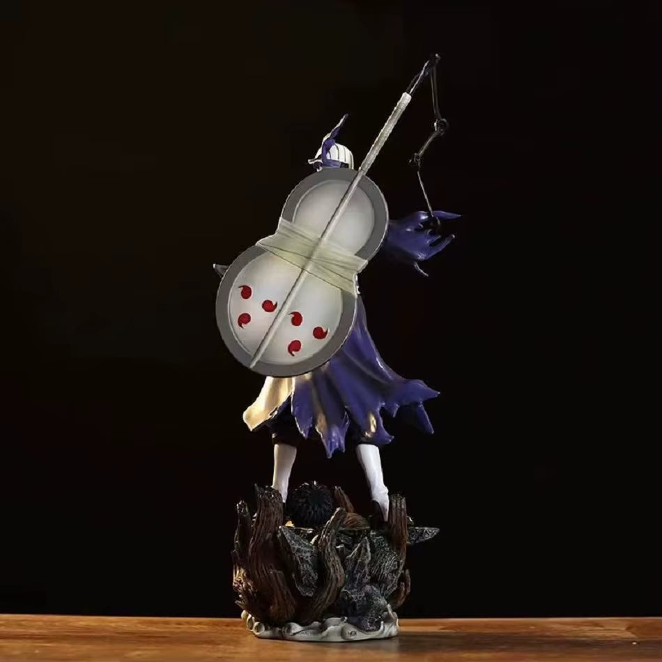 Naruto Anime Figure Uchiha Obito Action Figures Double Headed Statue PVC Collection Model Desktop Ornament Birthday Toys Gift