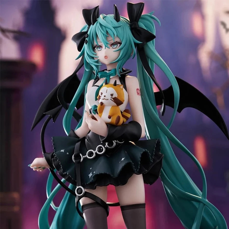 Discover the Enchanting Anime Little Devil Hatsune Miku Handmade PVC Model - Perfect for Collectors and Fans!