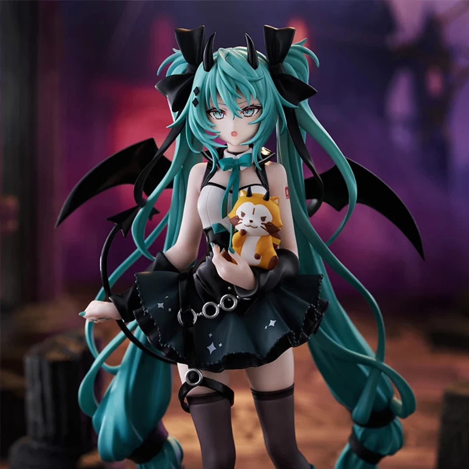 Discover the Enchanting Anime Little Devil Hatsune Miku Handmade PVC Model - Perfect for Collectors and Fans!