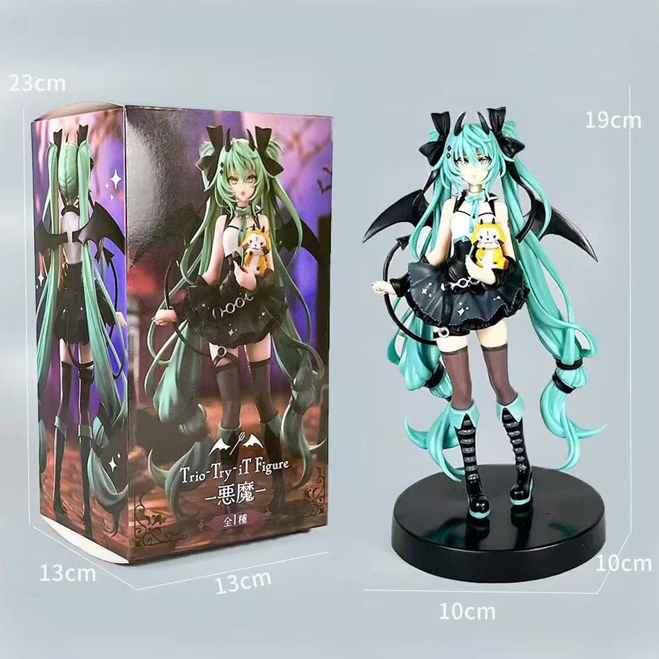 Discover the Enchanting Anime Little Devil Hatsune Miku Handmade PVC Model - Perfect for Collectors and Fans!