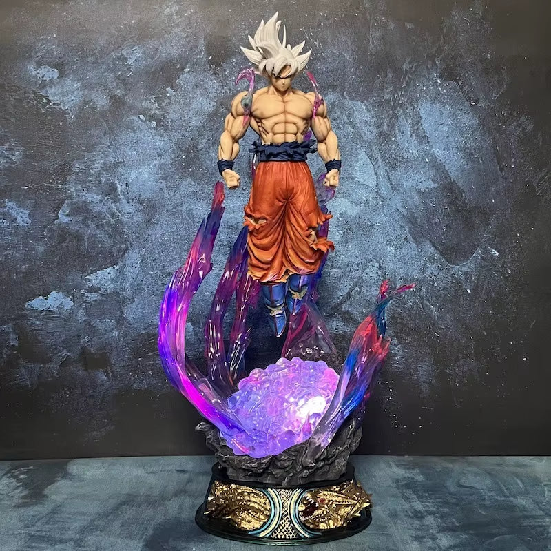 Dragon Ball Anime Figure 25Cm Son Goku Ultra Instinct Super Saiyan Figurine Statue Pvc Statue Model Ornament Collection Toy Gift
