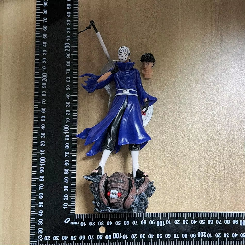 Naruto Anime Figure Uchiha Obito Action Figures Double Headed Statue PVC Collection Model Desktop Ornament Birthday Toys Gift
