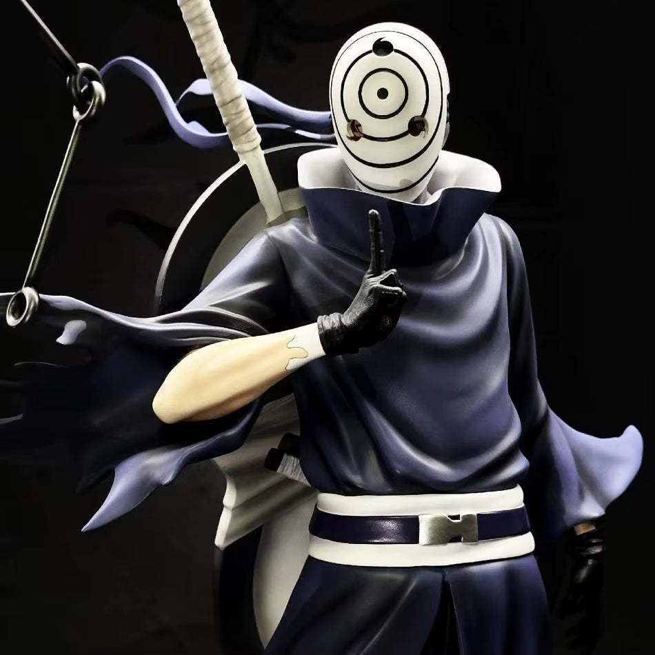 Naruto Anime Figure Uchiha Obito Action Figures Double Headed Statue PVC Collection Model Desktop Ornament Birthday Toys Gift